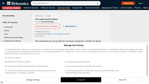 Britannica - Tin Processing
