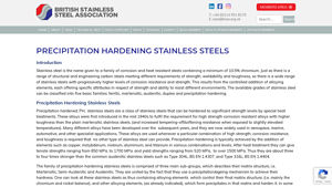 BSSA - Precipitation Hardening Stainless Steels