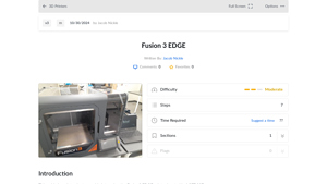 Fusion 3 - EDGE 3D Printer
