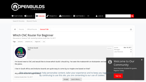 OpenBuilds - CNC Router for Beginners
