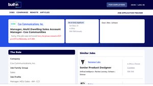 Cox - Multi Dwelling Sales Manager