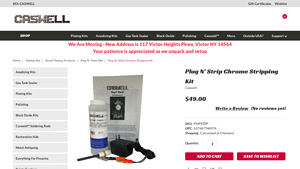 Caswell Inc. - Plug N' Strip Chrome Stripping Kit