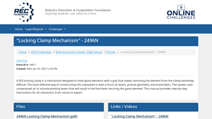 Robotevents - Locking Clamp Mechanism