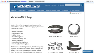 Acme-Gridley - National Acme Cams