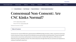 Choosing Therapy - Understanding CNC Kinks