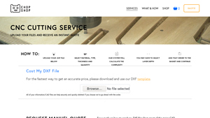 ChopShop CNC - Instant CNC Routing Quotes