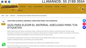 Class Labels - Materiales para Etiquetas