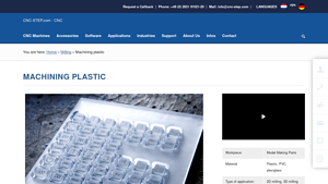 CNC-Step - CNC Machines for Machining Plastic