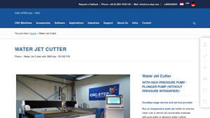 CNC-Step - Water Jet Cutter Plesio