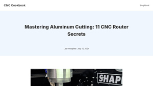 CNC Cookbook - Master Aluminum Cutting