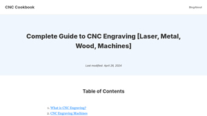 CNC Cookbook - CNC Engraving Machines