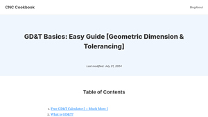 CNCCookbook - GD&T Solutions