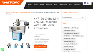 WMTCNC - XK7120 Mini CNC Mill Machine