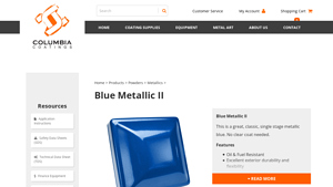 Columbia Coatings - Blue Metallic II