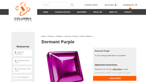 Columbia Coatings - Dormant Purple TGIC
