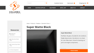 Columbia Coatings - Super Matte Black