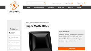 Columbia Coatings - Super Matte Black