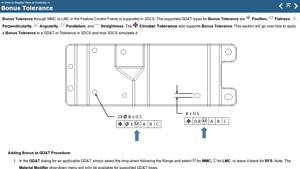 3DCS - Bonus Tolerance Support