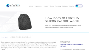 Concr3de - Silicon Infiltrated Silicon Carbide (SiSiC)
