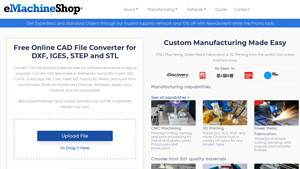 eMachineShop - Free Online CAD File Converter