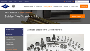 Cox Manufacturing - Precision Stainless Steel Machining