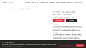 CRC Evans - Internal Welding Machine