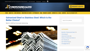Crossroads Galvanizing - Galvanized Steel Solutions