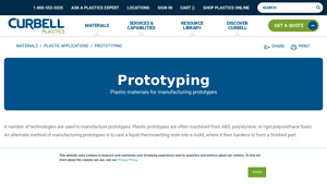 Curbell Plastics - Prototyping Materials
