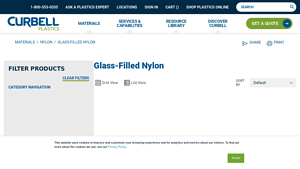 Curbell Plastics - Glass-Filled Nylon Rods