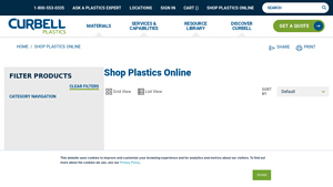 Curbell Plastics - Plastic Sheets, Rods & Tubes