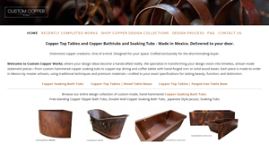Custom Copper Works - Handcrafted Copper Products