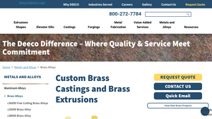 DeeCo Metals - Custom Brass Castings & Forgings