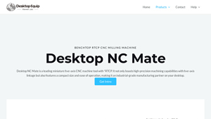 Desktop NC Mate - Miniature Five-Axis CNC Machine