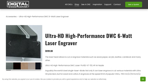 Digital Wood Carver - DWC 6-Watt Laser Engraver