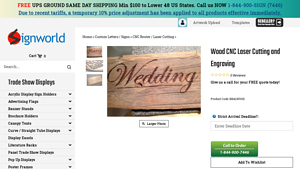 Display Wholesale - Wood CNC Laser Cutting
