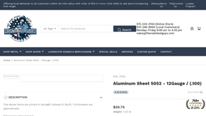 DM Steel - Aluminum Sheet 5052 12 Gauge