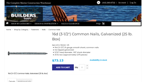 Dock Builders - 16d Common Nail
