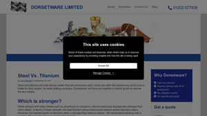 Dorsetware - Titanium and Steel Alloys