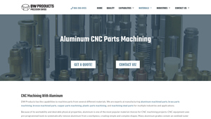 DW Products - Aluminum Machining Services