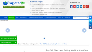 EagleTec CNC - ET-FL3015S Fiber Laser Cutting Machine