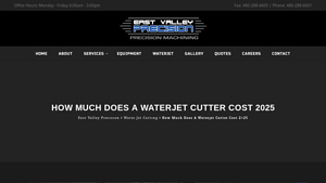 East Valley Precision - Waterjet Cutters