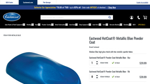Eastwood - Hotcoat Powder Metallic Blue