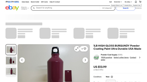PPG - 1LB High Gloss Burgundy Powder Coating Paint