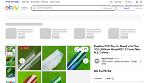 eBay - Flexible PVC Plastic Sheet