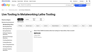 eBay - Live Tooling Lathe Products