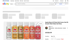 Apple Barrel - 12 Pack Fall Colors Acrylic Paint Set