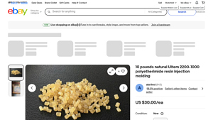 Ultem - 10 lbs Natural Polyetherimide Resin