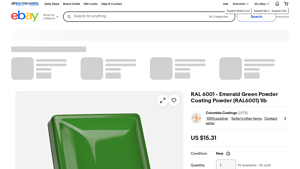 Columbia Coatings - RAL 6001 Emerald Green Powder Coating