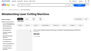 eBay - Metalworking Laser Cutting Machines