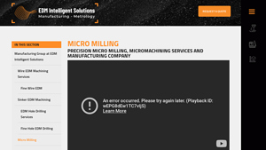 EDM Intelligent Solutions - Precision Micro Milling Services